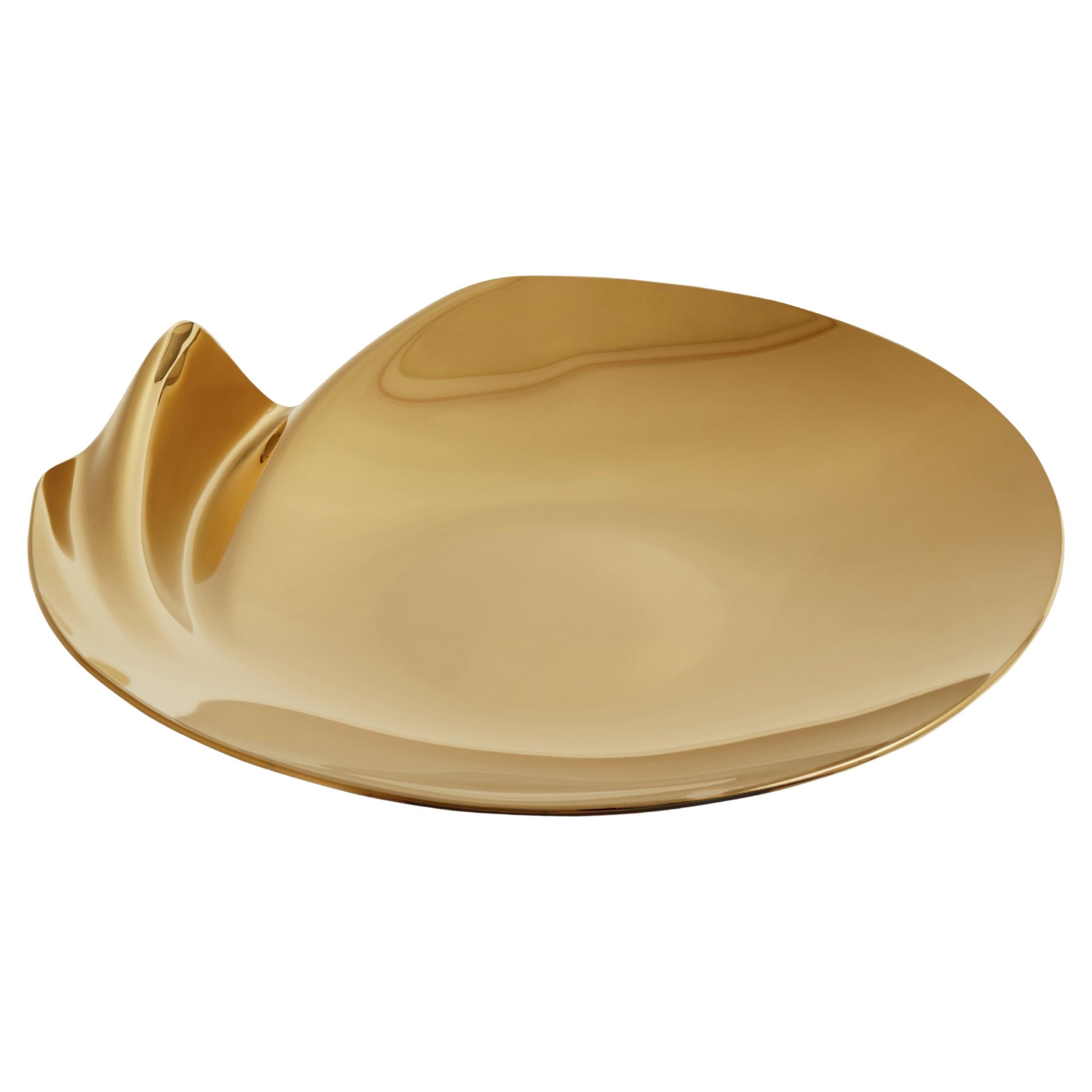 Zaha Hadid Design - Serenity Platter / Medium D 25 cm / Gold