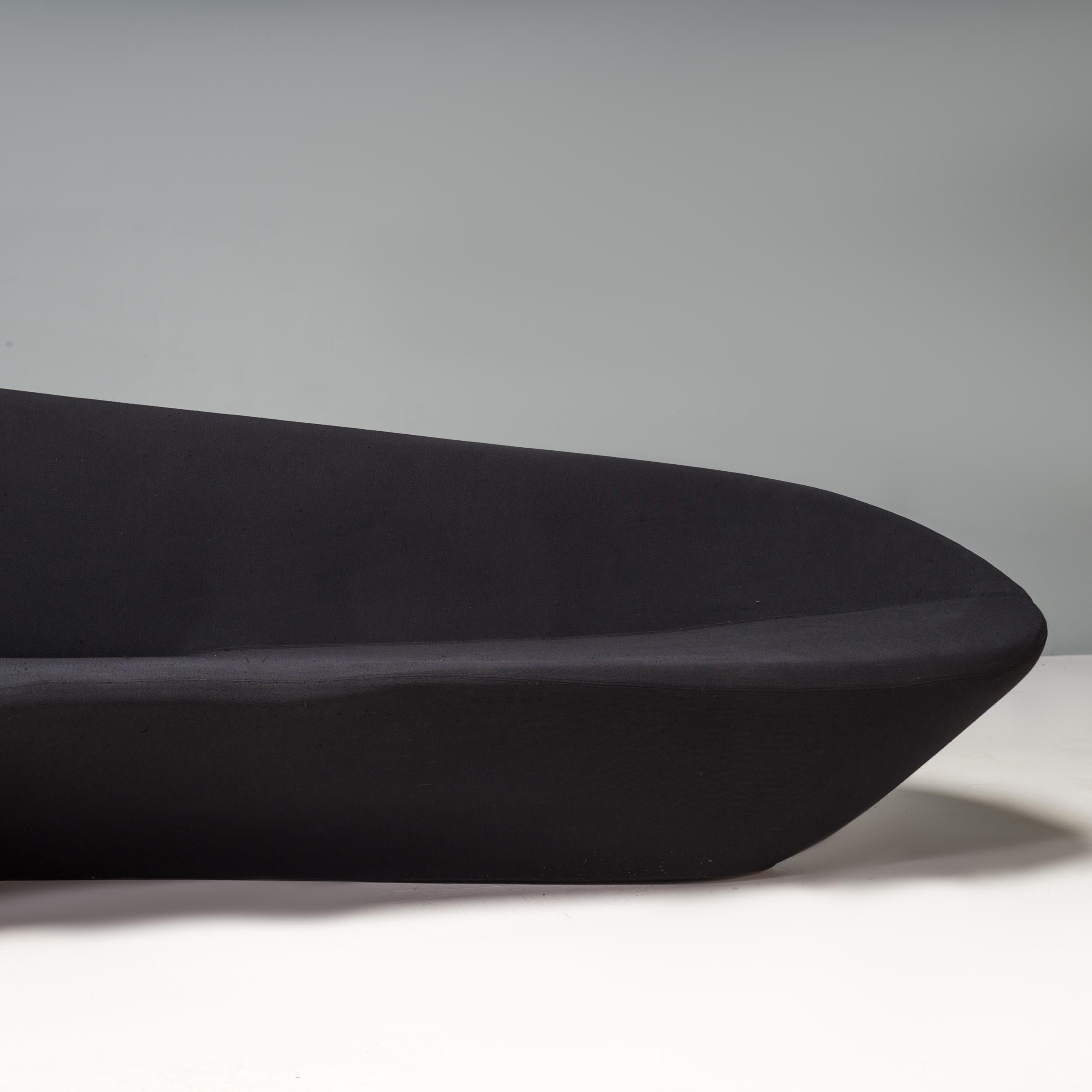 Contemporary Zaha Hadid for B&B Italia Black MS288S Moon Sofa