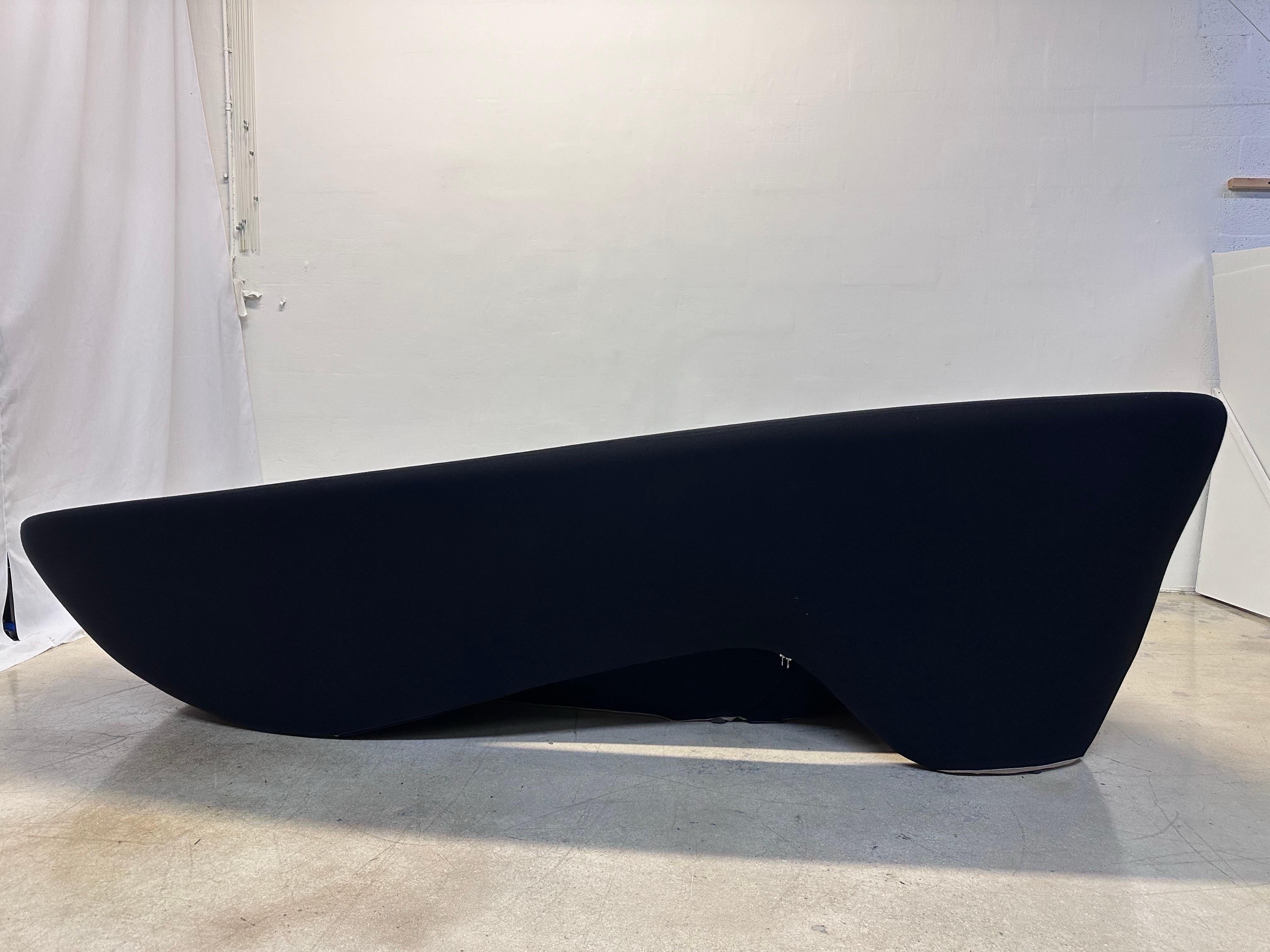 Steel Zaha Hadid Moon System Sofa and Footrest for B&b Itália