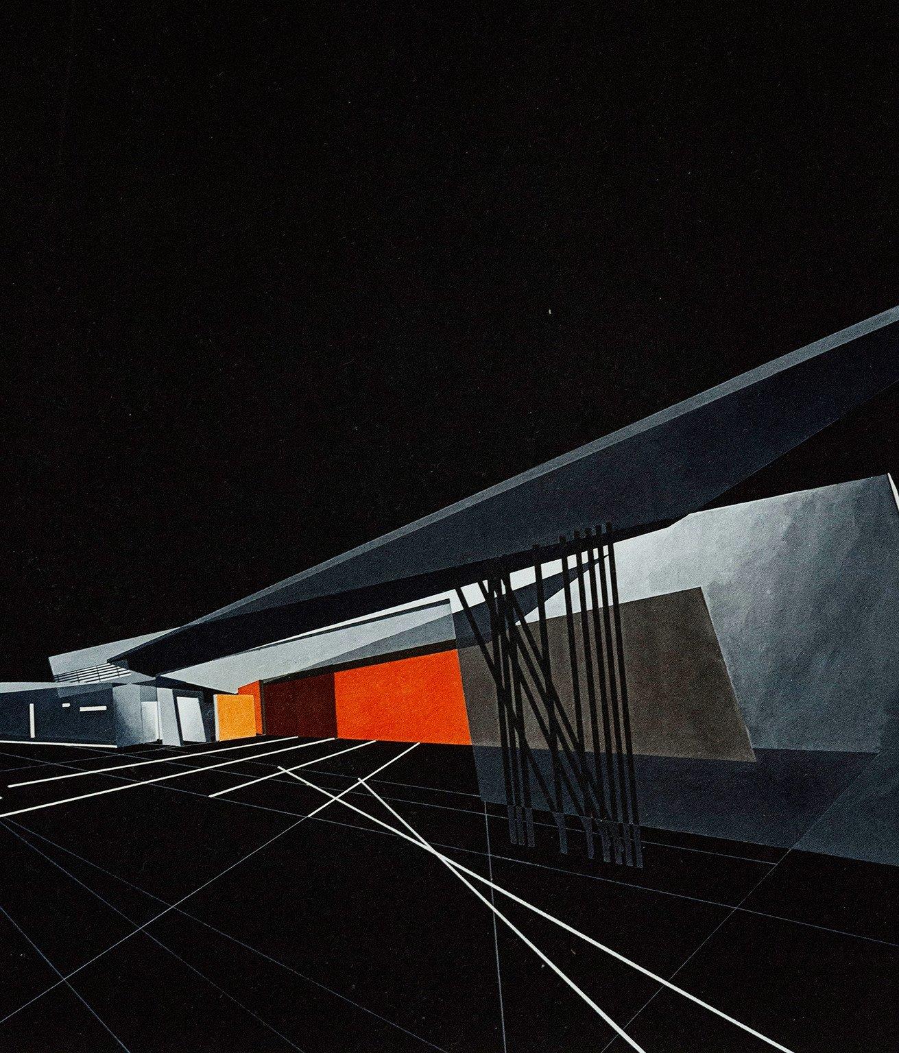 Vitra Fire Station - Print by Zaha Hadid