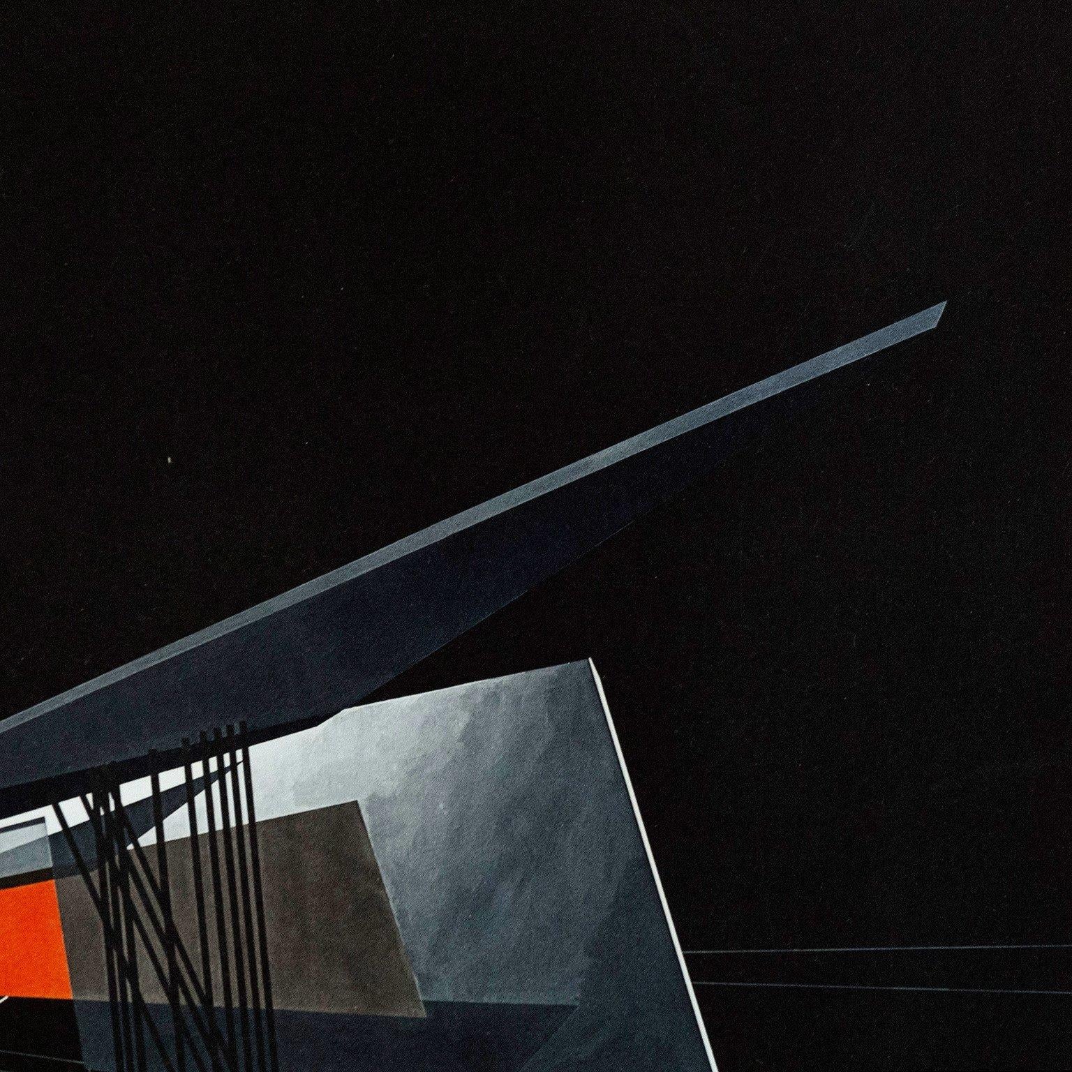 Vitra Fire Station - Black Abstract Print by Zaha Hadid