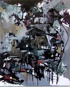 "Site number 12" palaces of 17th century Persia in violets, greens and brrowns