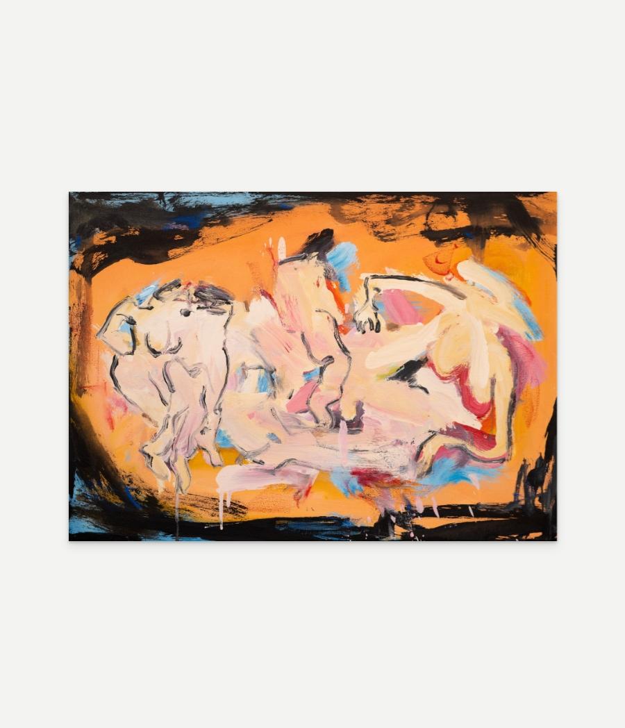 Each Other - Painting by Zahra Shahcheraghi 
