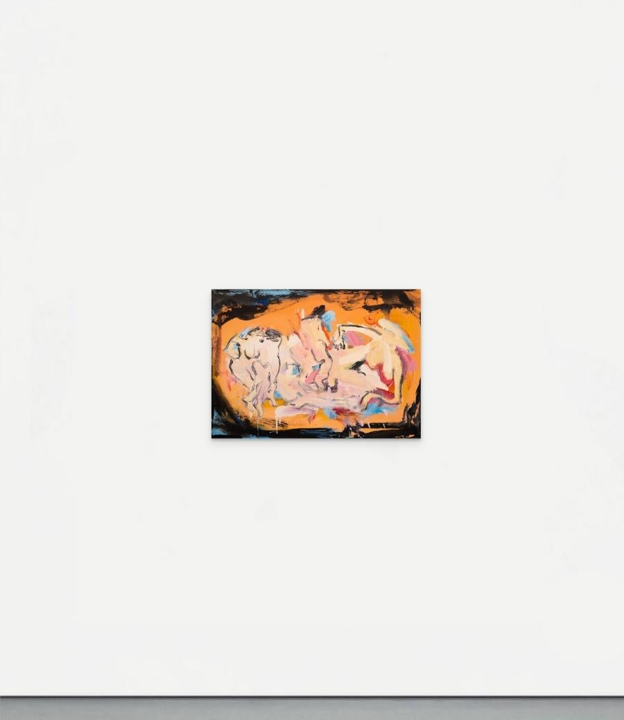 Each Other - Abstract Expressionist Painting by Zahra Shahcheraghi 