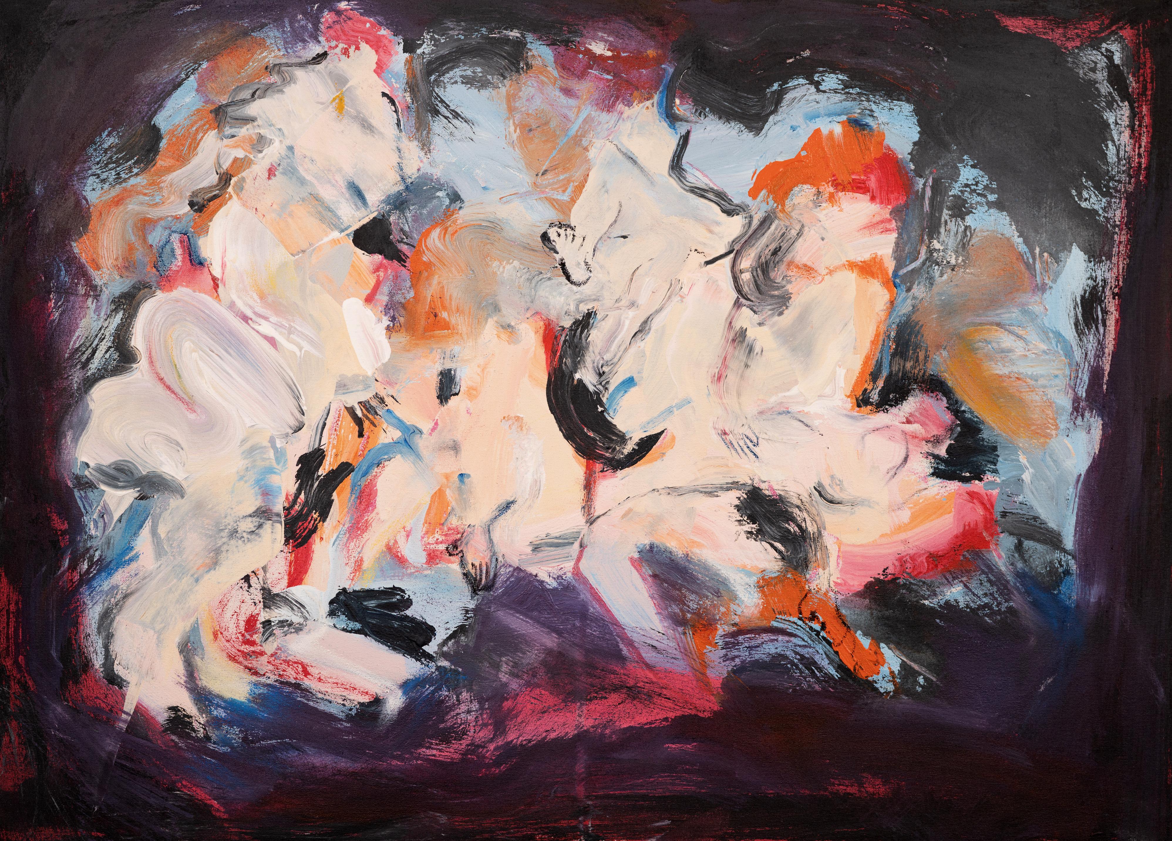 Zahra Shahcheraghi  Abstract Painting - Nights With Him