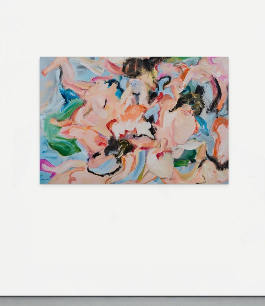 Senza titolo da - La serie degli incantatori del cielo - Painting di Zahra Shahcheraghi 