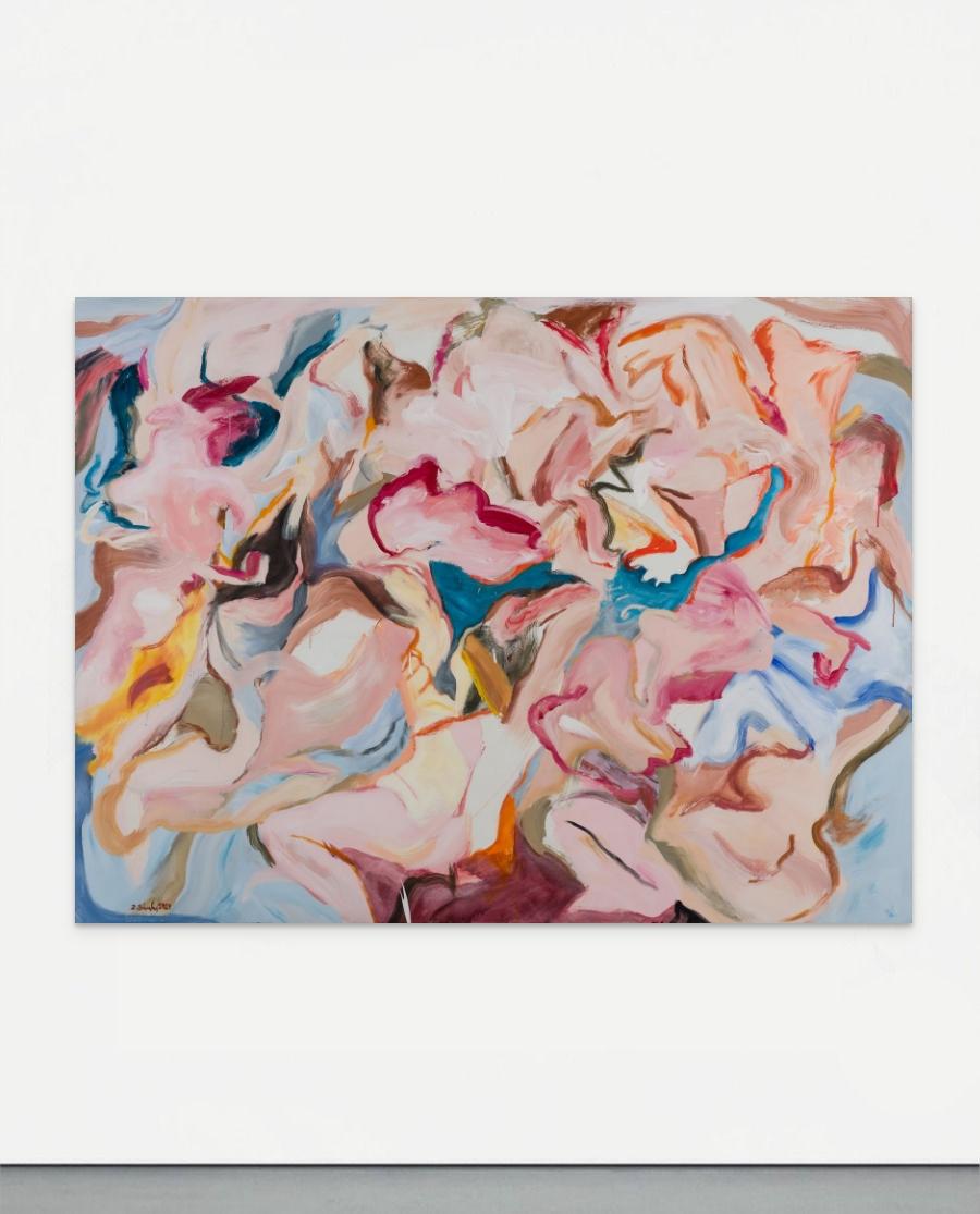 Untitled from the Enchanters of Heaven Series - Painting by Zahra Shahcheraghi 
