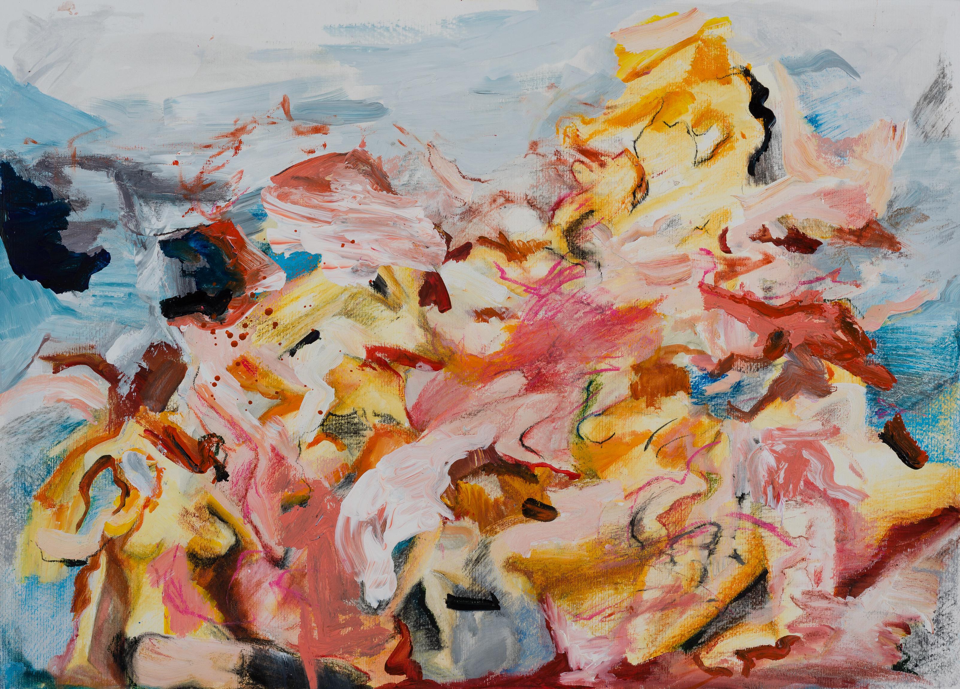 Zahra Shahcheraghi  Abstract Painting - Untitled from - The enchanters of heaven series