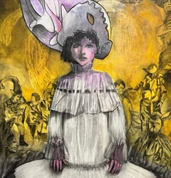 I had a dream Zahra Zeinali Contemporary art painting woman portrait Iranian art