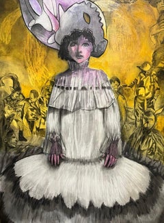 Tuve un sueño Zahra Zeinali Arte contemporáneo pintura mujer retrato Arte iraní