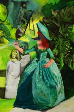 Mask #6 Zahra Zeinali Contemporary painting Iranian artist art animal doll child