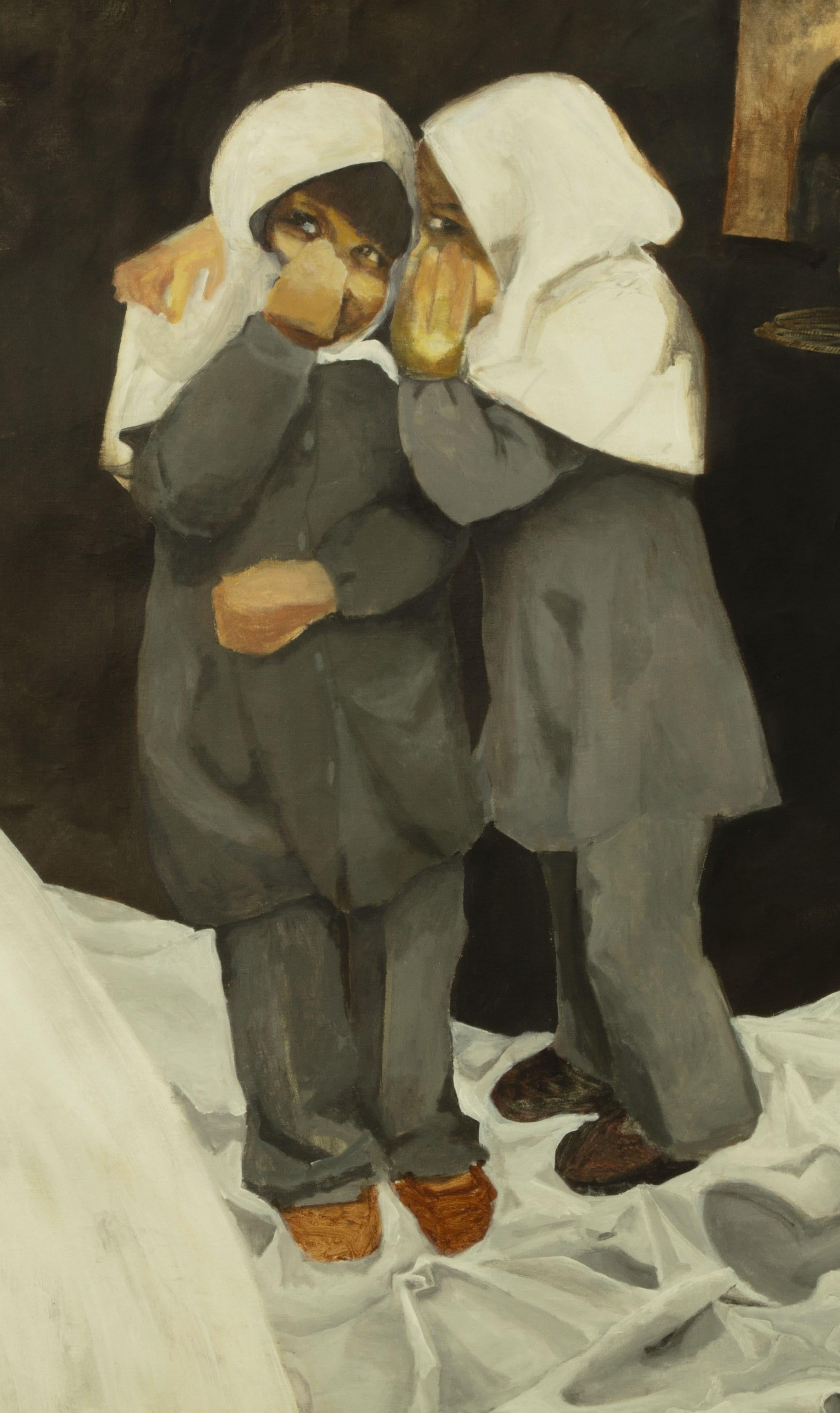 Silencio nº 3 Zahra Zeinali Siglo XXI Pintura iraní Muñeca del mundo infantil en venta 2