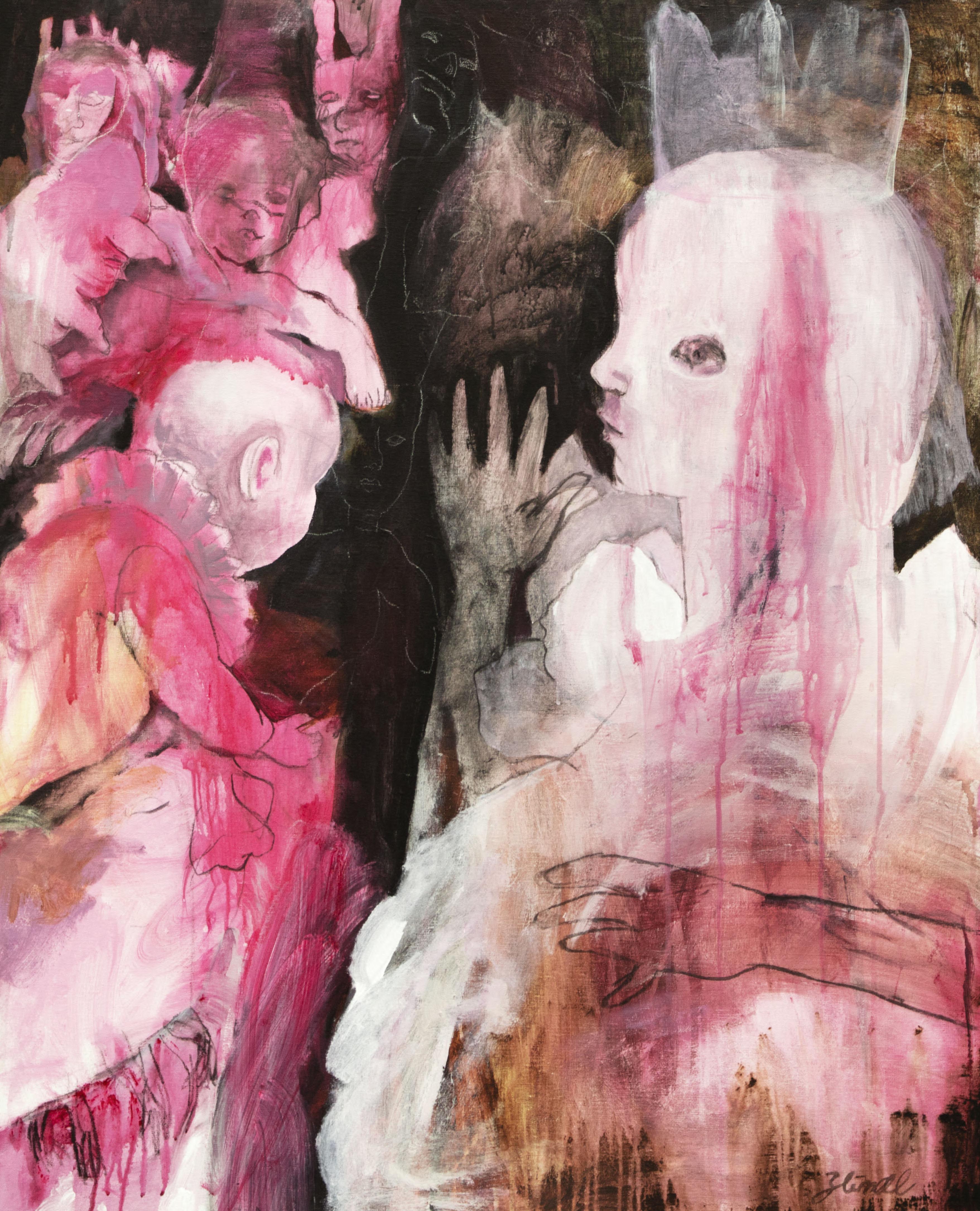 The Queen Zahra Zeinali 21st Century art Contemporary art portrait pink woman