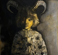 White frogs Zahra Zeinali Contemporary painting Iranian woman artist art animal