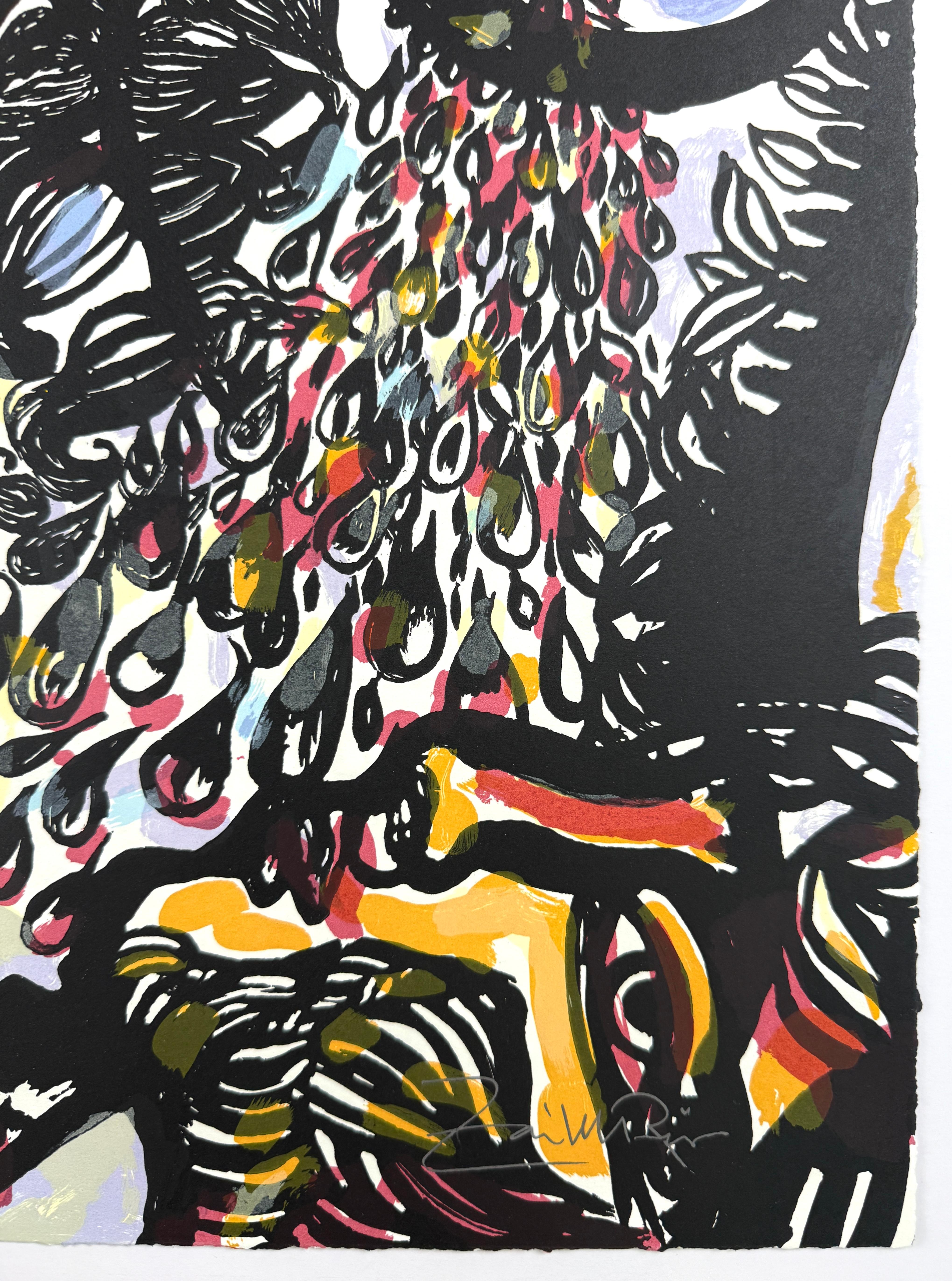 Untitled II 2020 Serigrafia originale firmata 29x43in Donna Cubana Artista in vendita 2