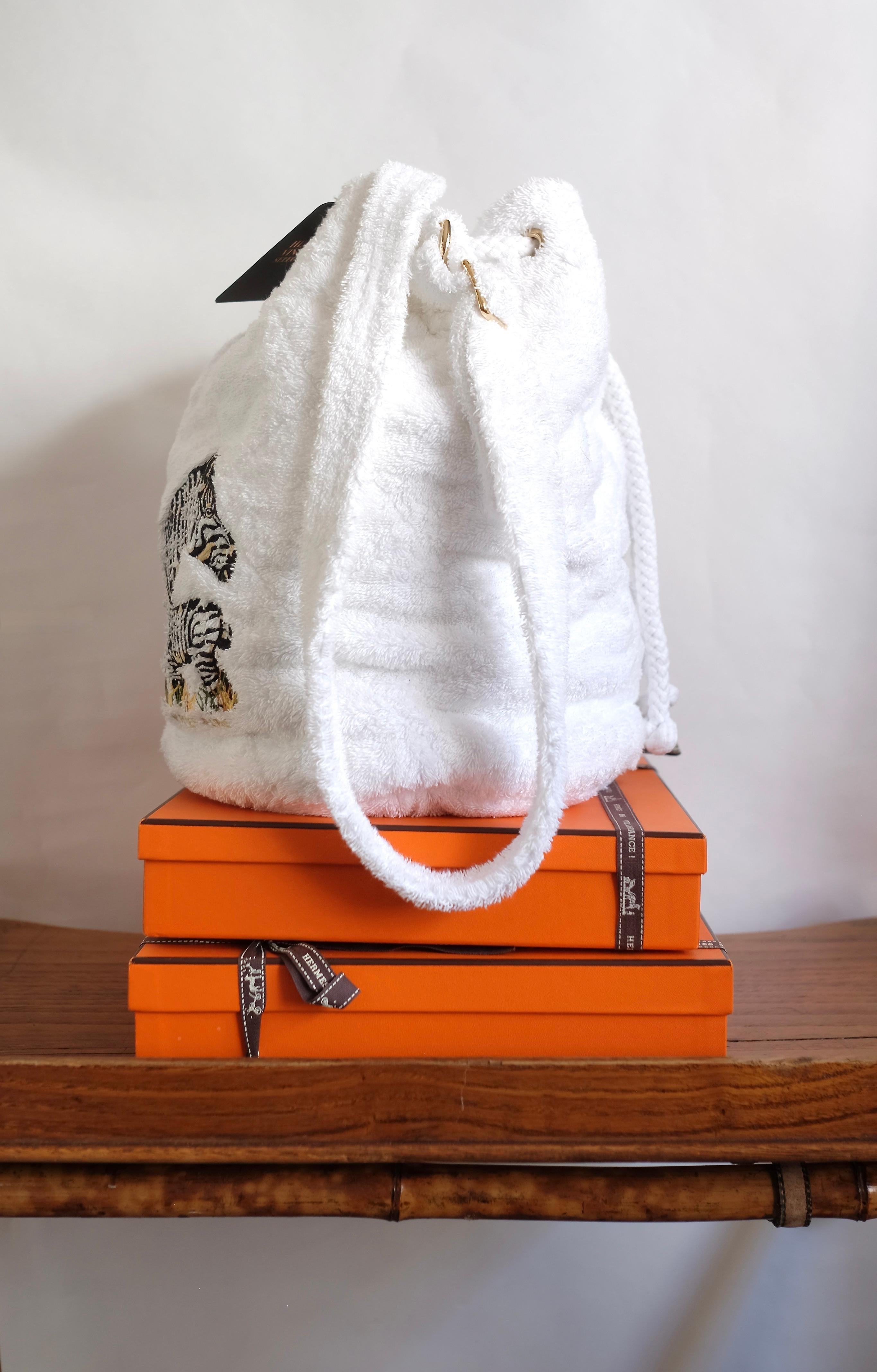 Gray Hermès backpack For Sale