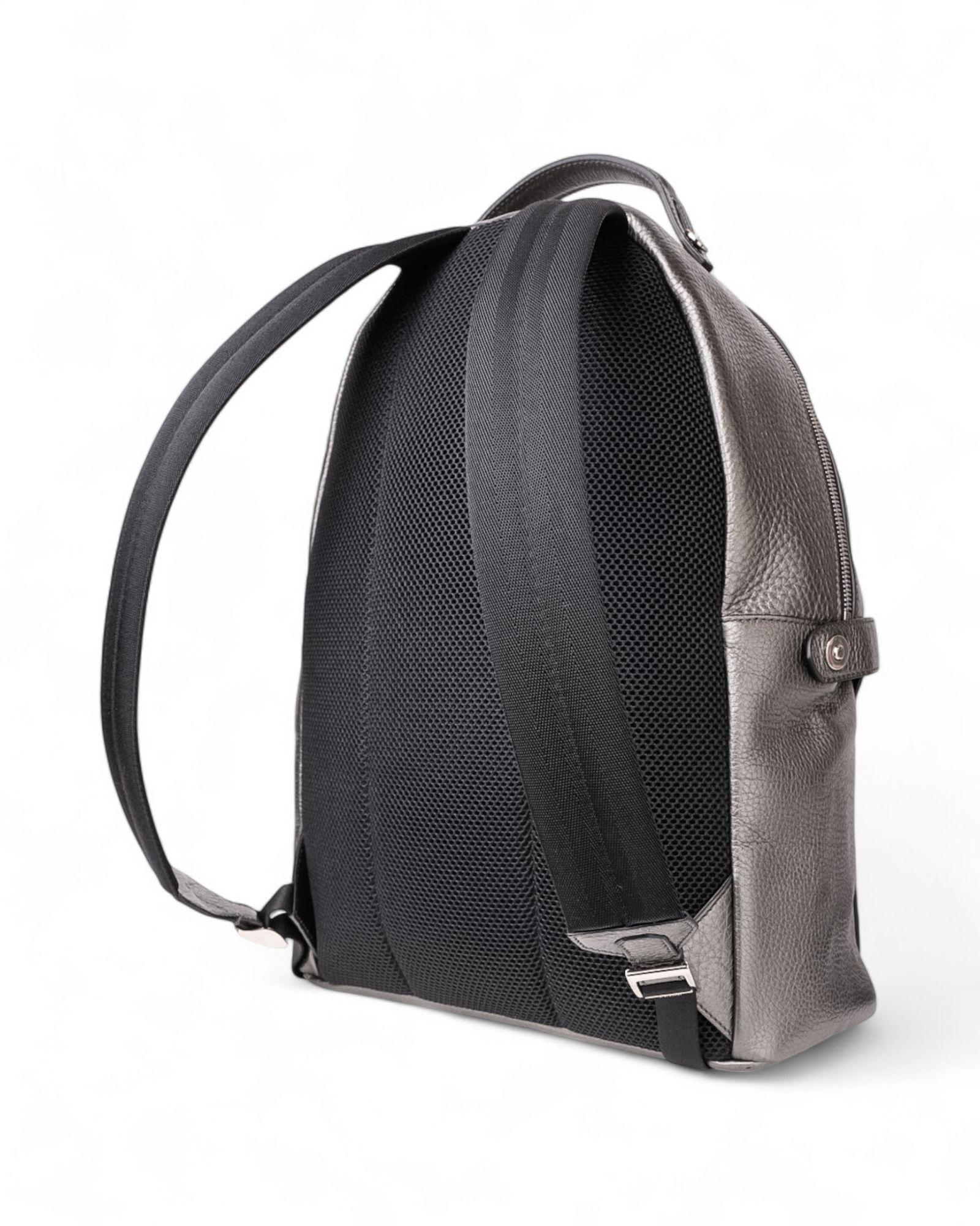 Zaino Fendi Peekaboo Monster MM Grigio en vente 4