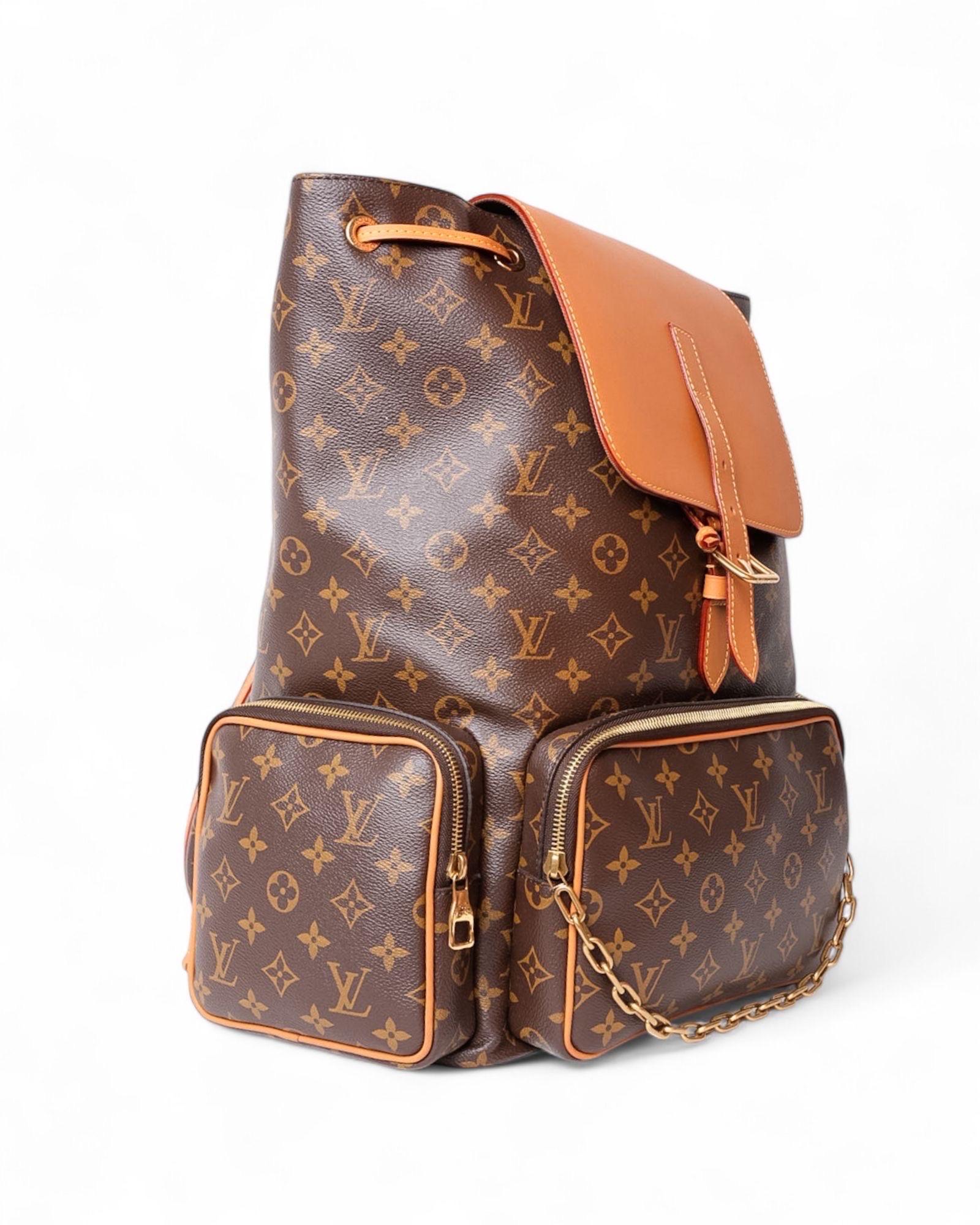 Brown Zaino Louis Vuitton Trio MM Monogram For Sale