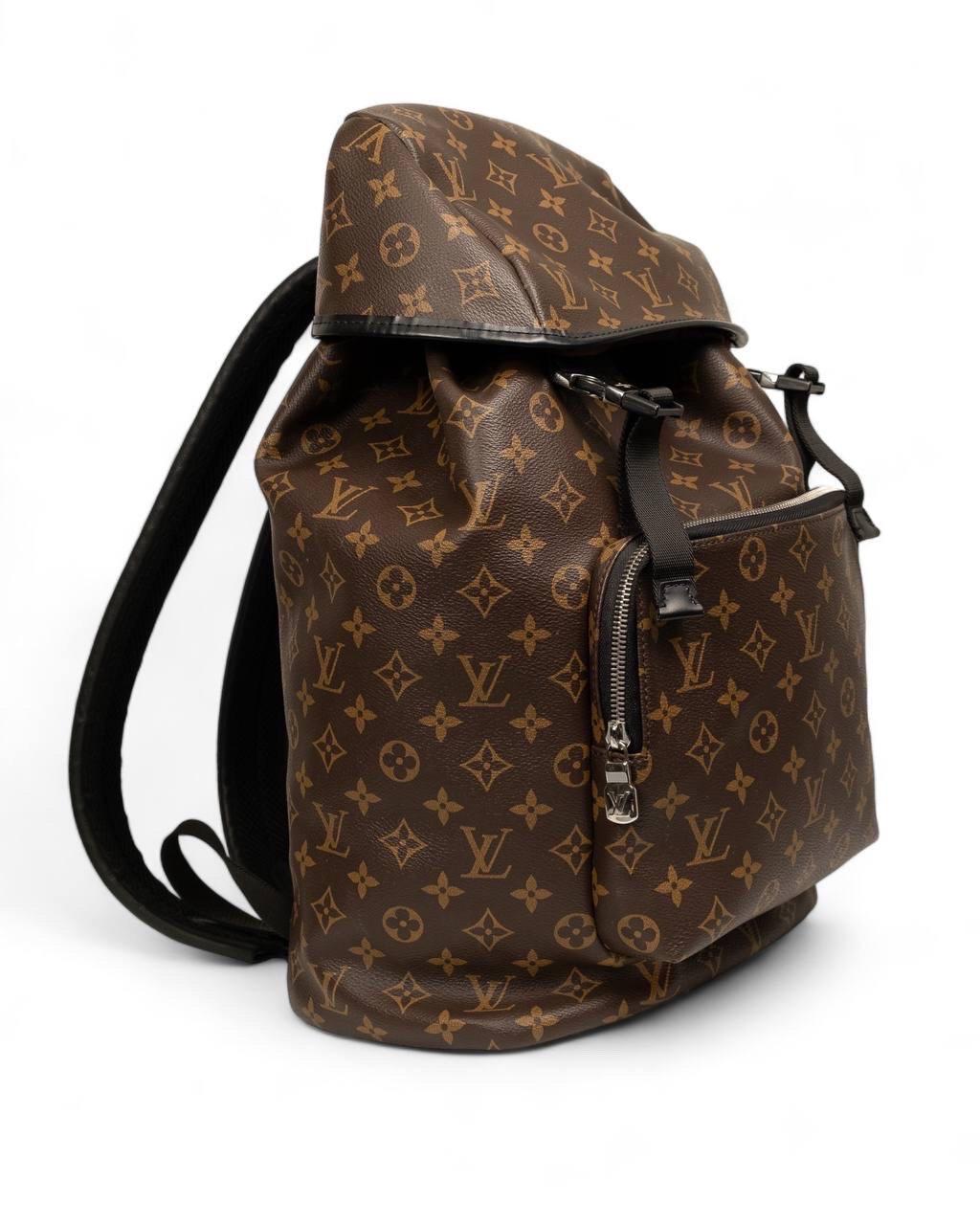 Zaino Louis Vuitton Zaino Zack Monogram Macassar en vente 5