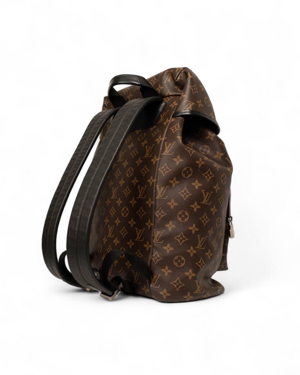 Zaino Louis Vuitton Zaino Zack Monogram Macassar en vente 4