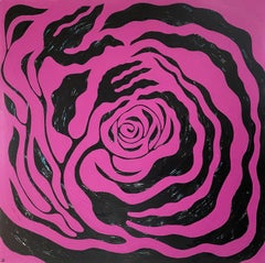 Love Whirlpool. Symphonious Flowers Collection, Painting, Acrylic on Canvas