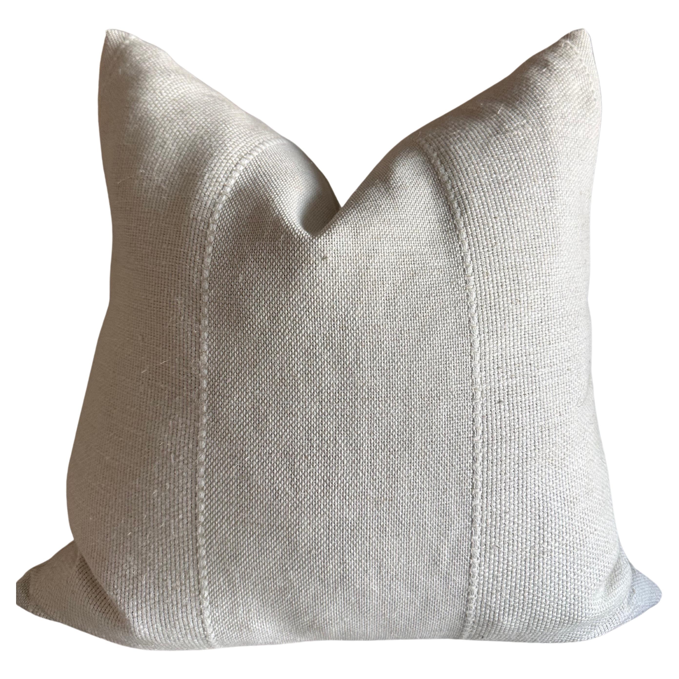 ZAK + FOX Linen Pillow with Down Insert For Sale