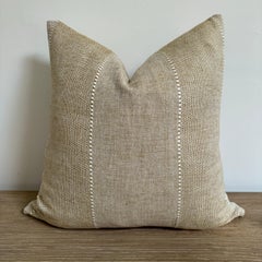ZAK + FOX Linen Pillow with Down Insert In Ocre