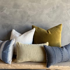 Almohada acentuada lumbar Zak & Fox Moso 100% lana con inserto de pluma de plumón