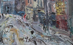 Parigi, Montmartre, Rue Lepic. 1965, olio su tela 50x61 cm