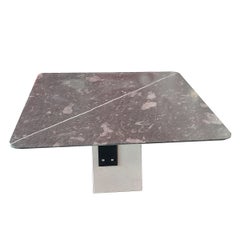 Zaleo Dining Marble Contemporary Table Campaspero & Purple Stone Meddel in Stock