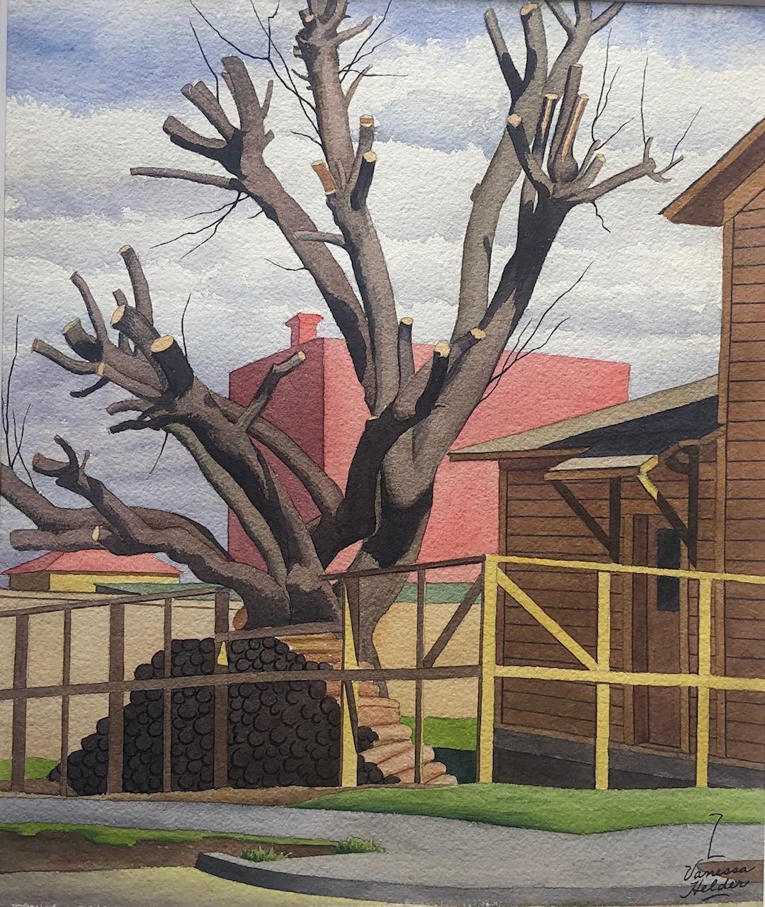 Zama Vanessa Helder Landscape Painting - Rural Factory