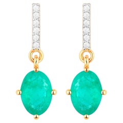 Emerald Dangle Earrings