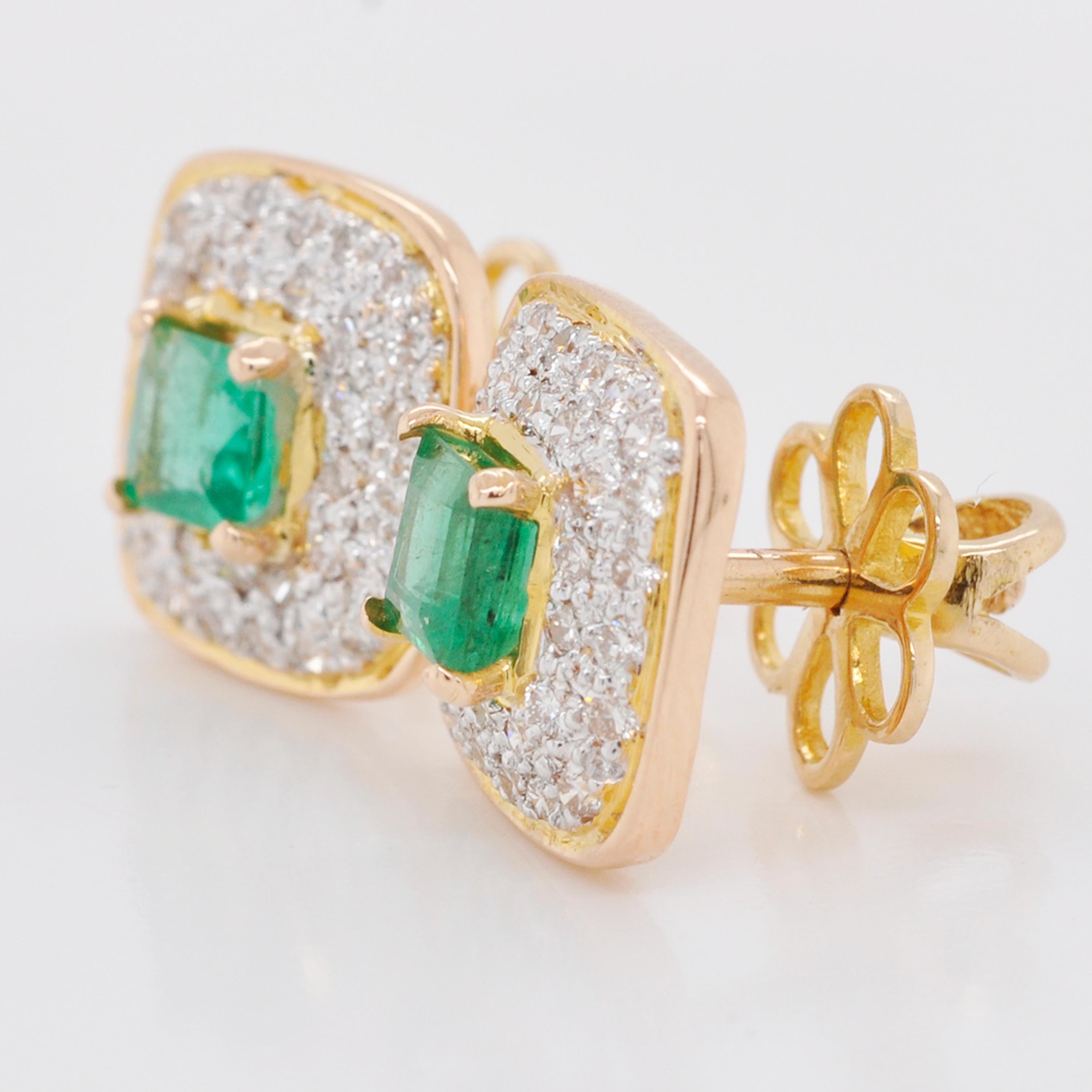 imitation emerald earrings