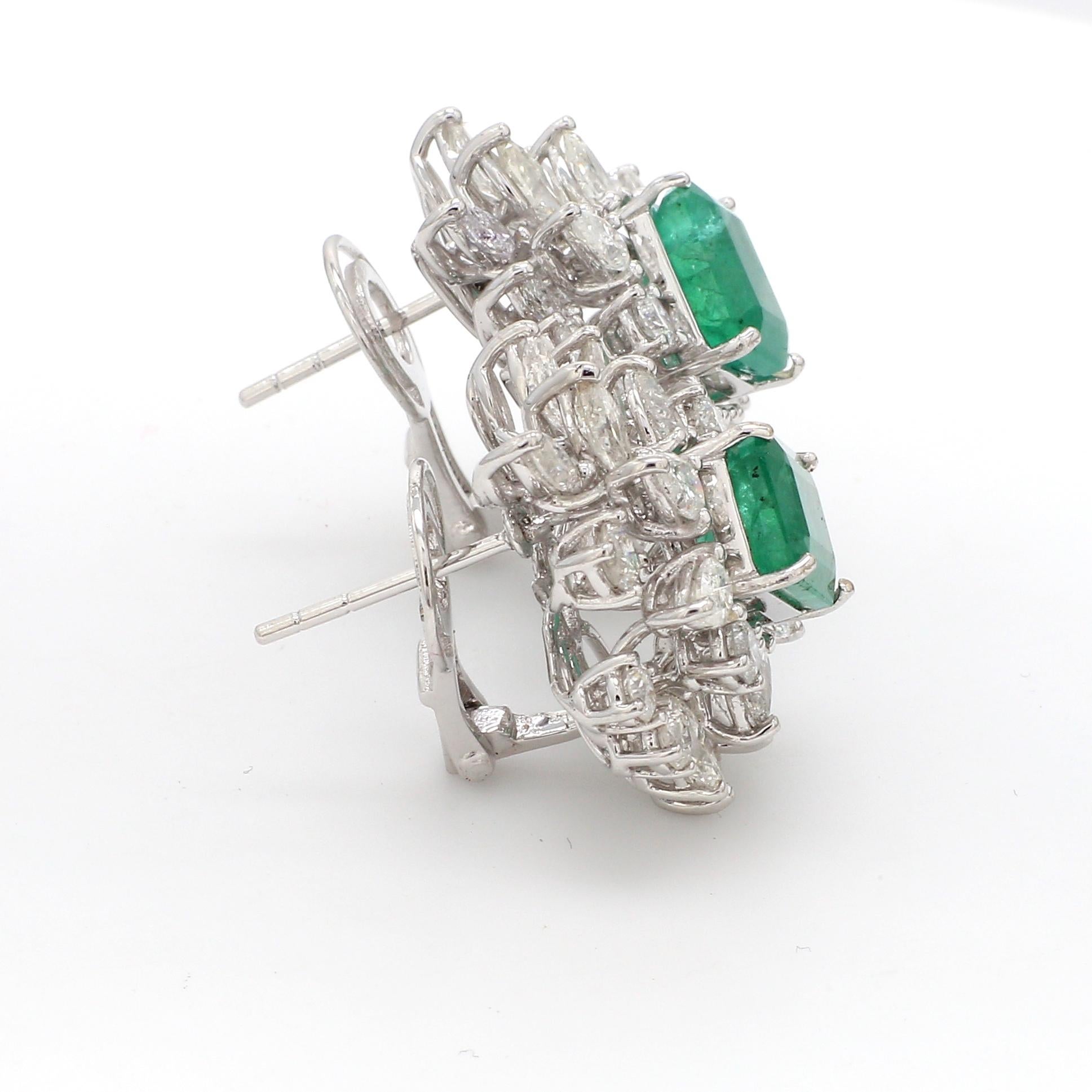 marquise emerald earrings