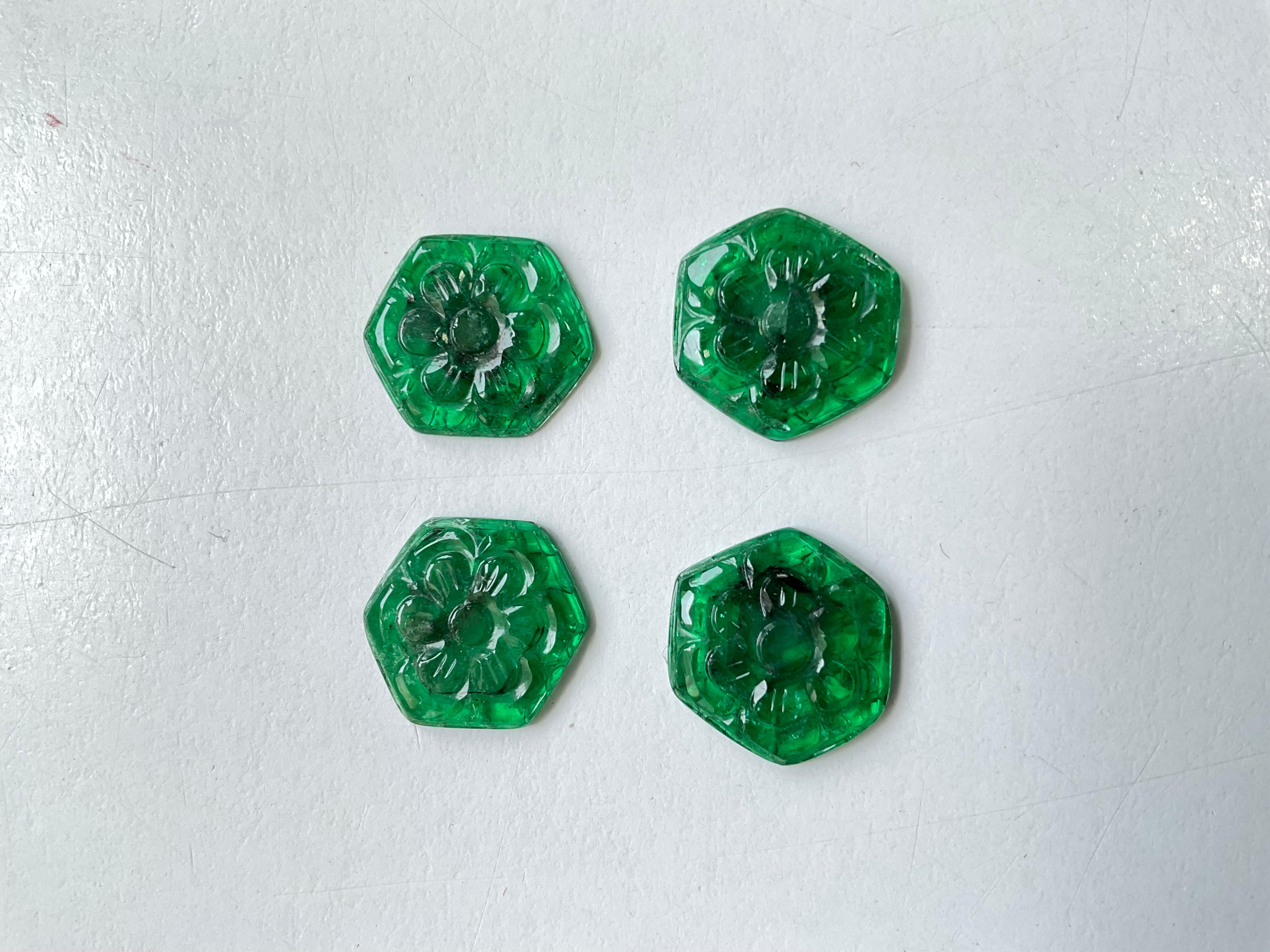 hexagon cut emerald