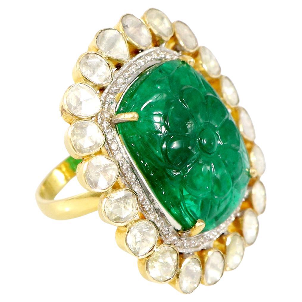 Zambian Emerald Ring 0142 For Sale