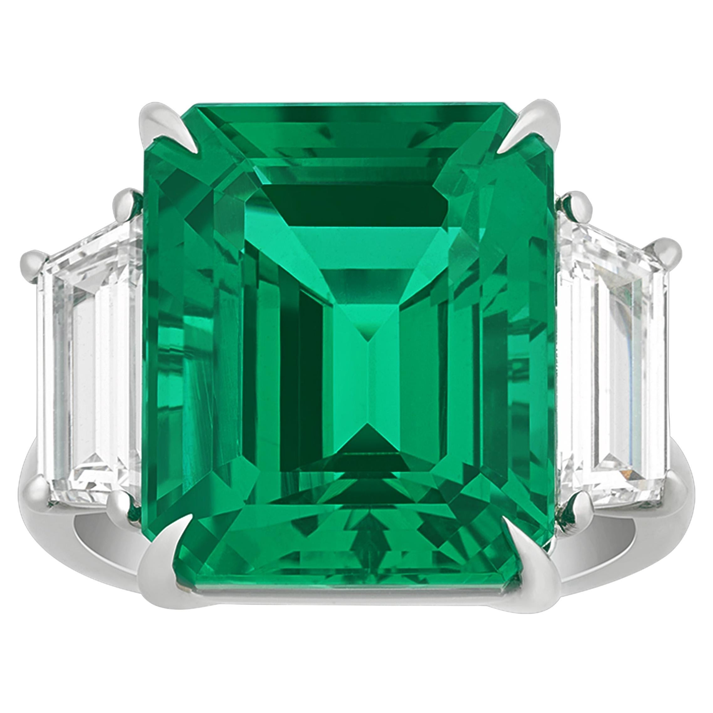 Zambian Emerald Ring, 12.47 Carats