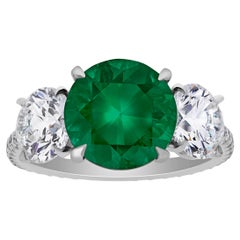 Anillo de Esmeralda de Zambia, 3,49 quilates