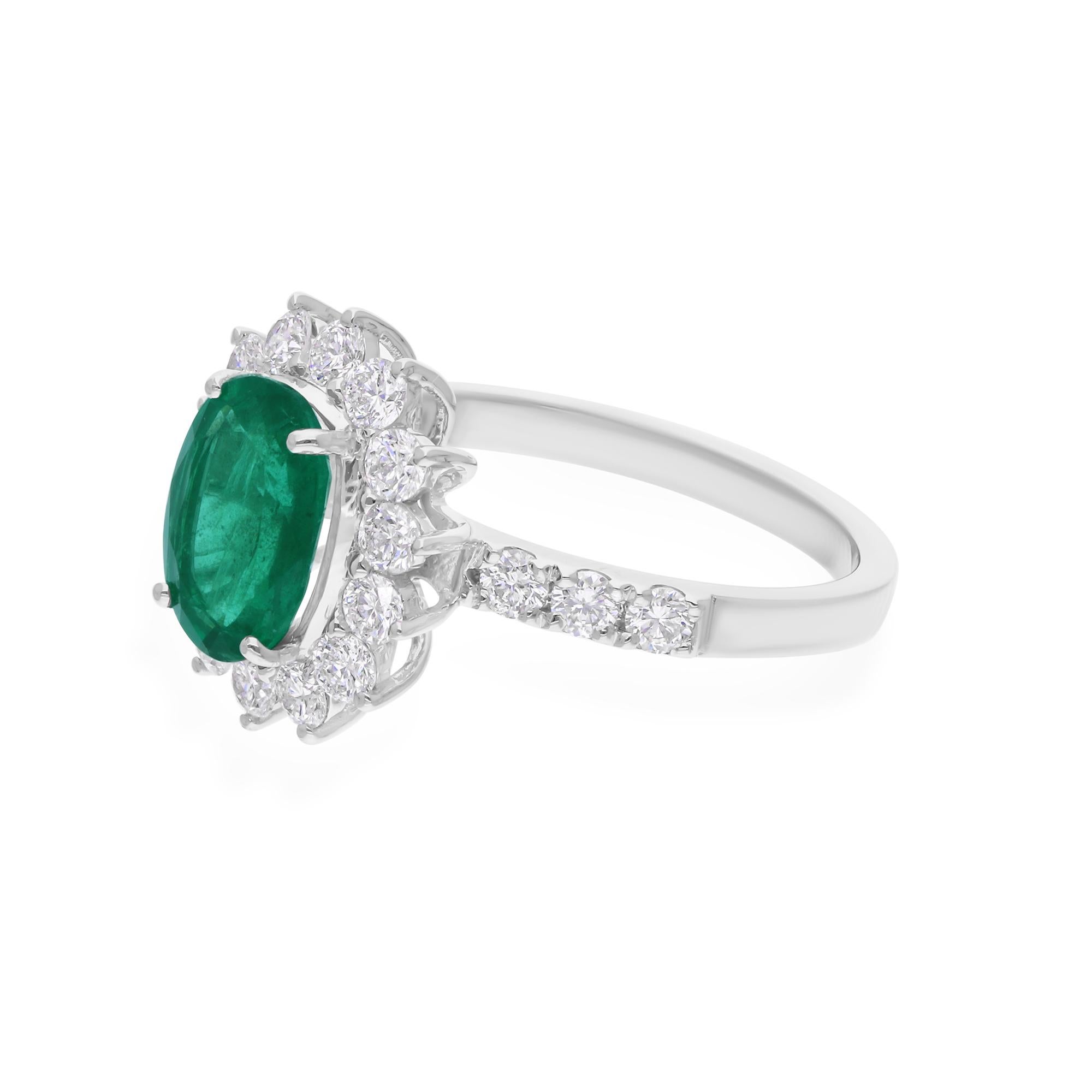 Cast from 18-karat gold, these exquisite earrings are handset with 1.59 carats Zambian emerald gemstone and 1.06 carats of sparkling diamonds.

FOLLOW SPECTRUM JEWELS storefront to view the latest collection & exclusive pieces. Spectrum Jewels is