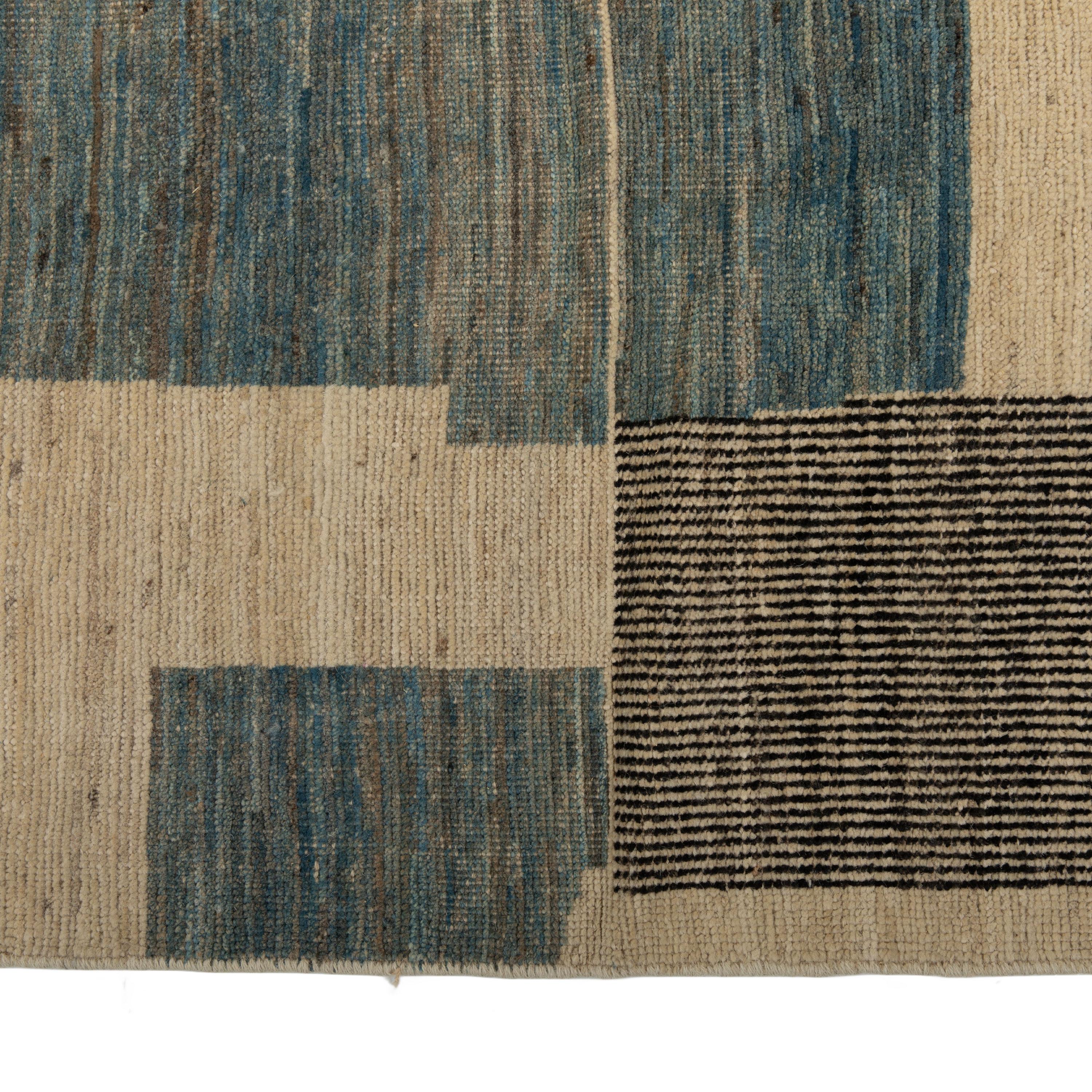 abc Teppich Zameen gemusterter moderner Wollteppich - 12'5