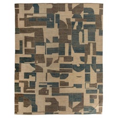 Tapis moderne en laine à motifs Zameen - 12'5" x 15'5"