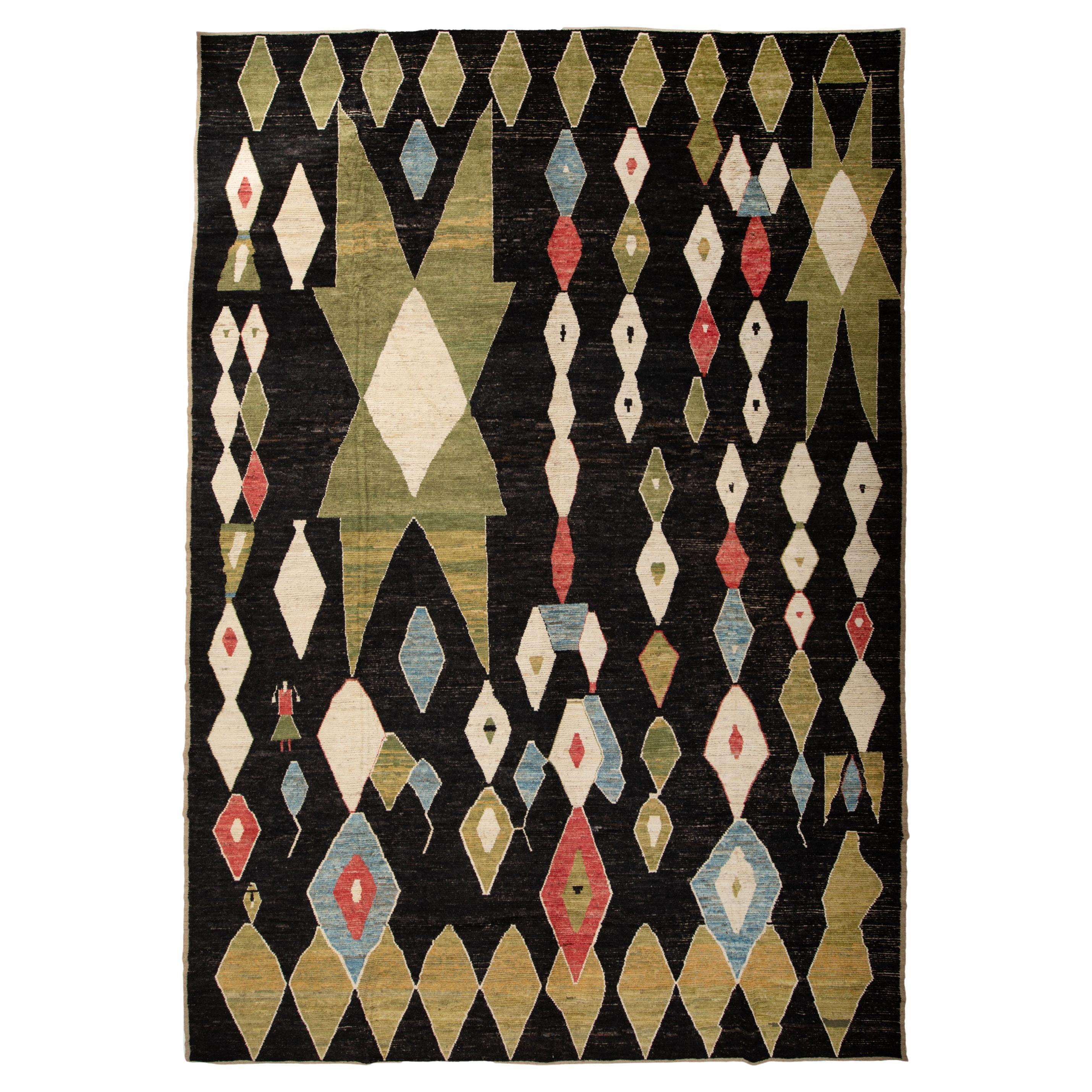 abc carpet Zameen Patterned Modern Wool Rug - 14' x 19'3"