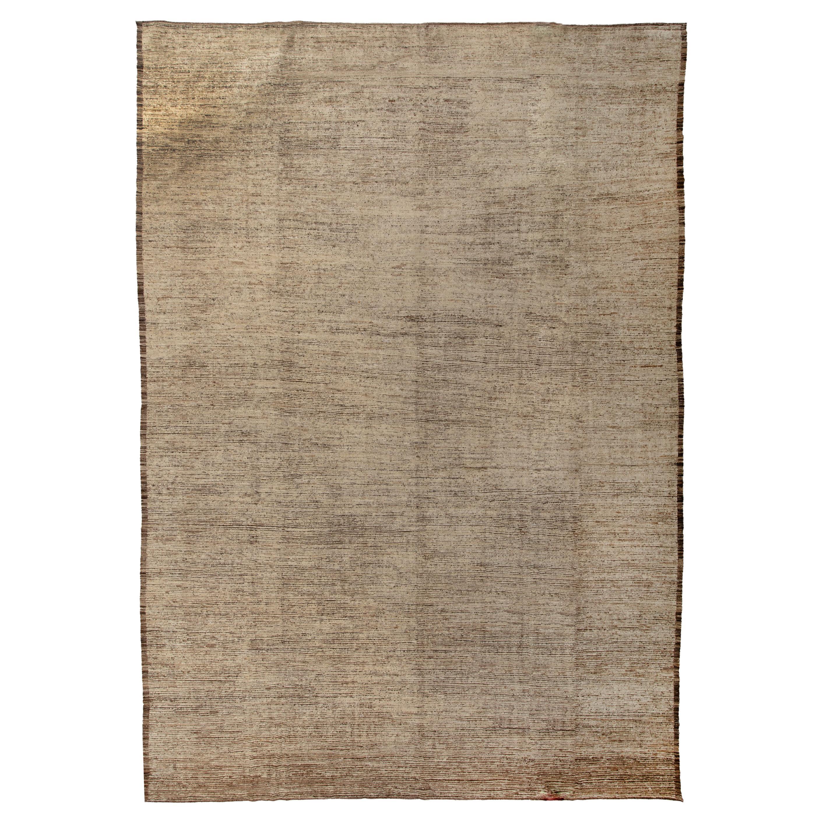 abc carpet Zameen Patterned Modern Wool Rug - 14'11" x 20'2" For Sale