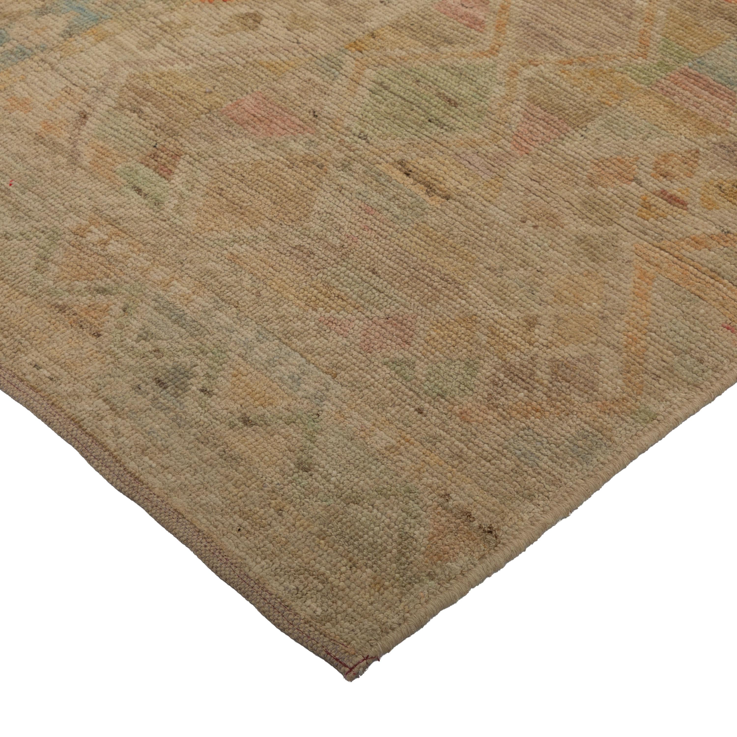 Mid-Century Modern abc carpet Zameen Patterned Modern Wool Rug - 3' x 12'8