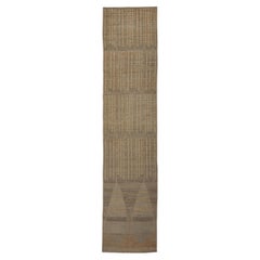 Zameen Patterned Modern Wool Rug - 3' x 13'4"