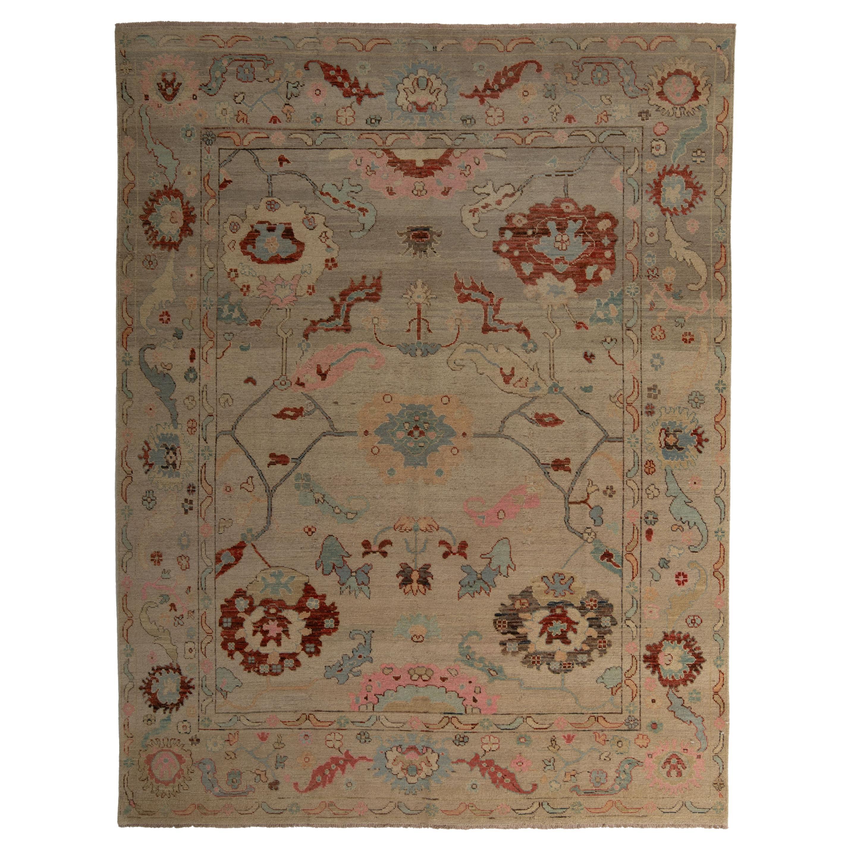 abc carpet Zameen Patterned Modern Wool Rug - 7'8" x 9'9"