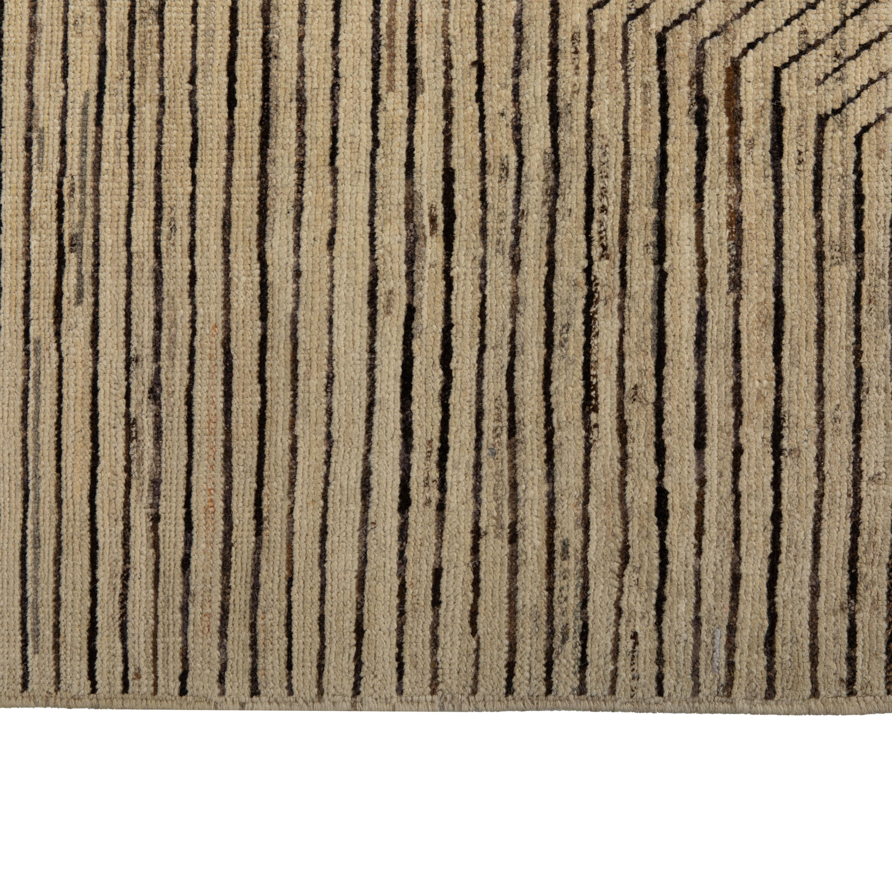 Mid-Century Modern abc carpet Zameen Patterned Modern Wool Rug - 7'9