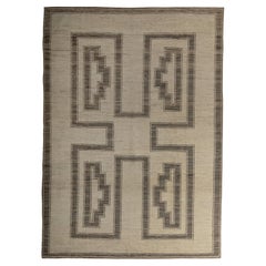 Zameen Patterned Modern Wool Rug - 9'1" x 12'9"