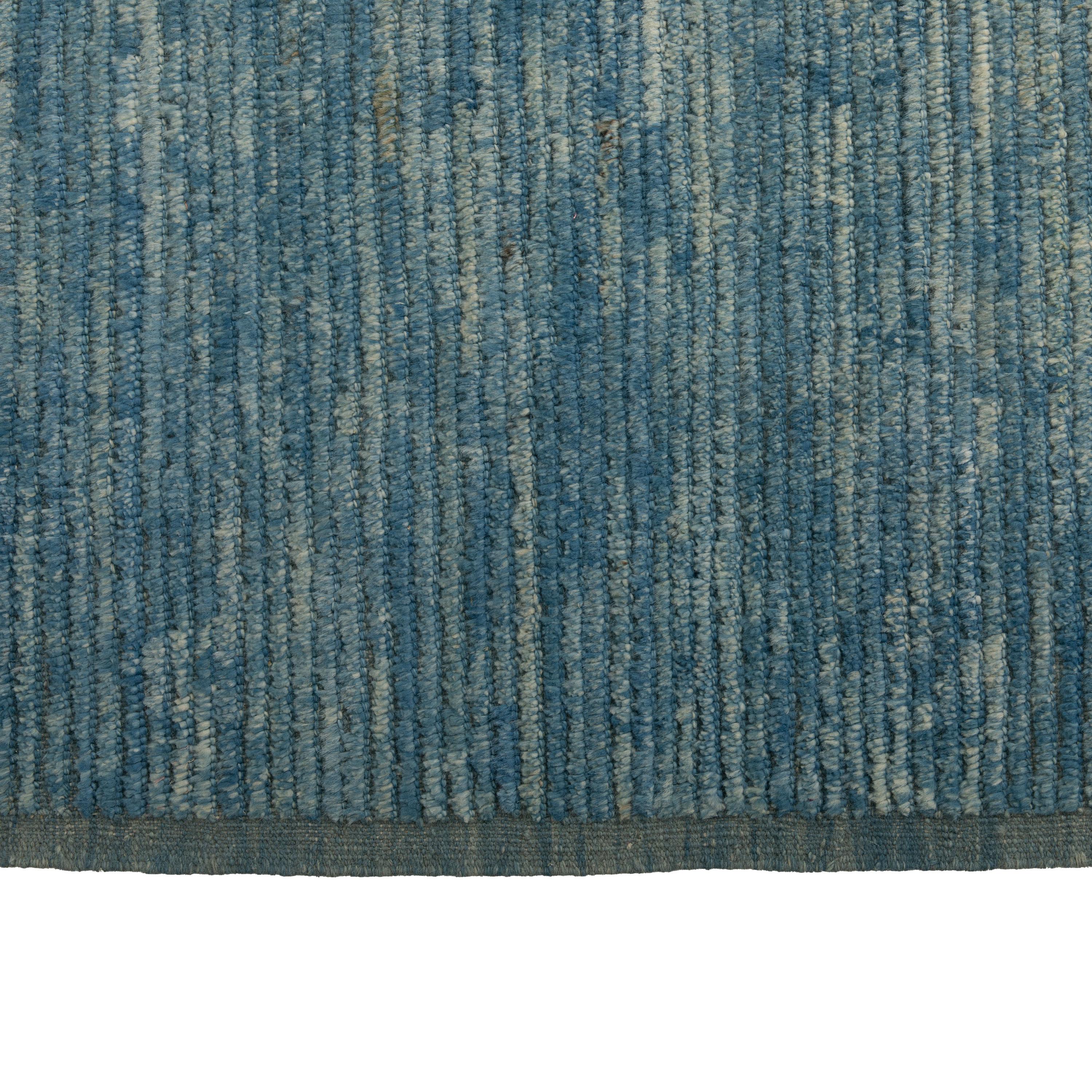 Inspiriert von den natürlichen Farben der Erde und den reinen Materialien bietet die Zameen Collection'S eine breite Palette moderner Motive aus der Mitte des Jahrhunderts in weichen, neutralen Tönen. Die in Zentralasien handgeknüpften