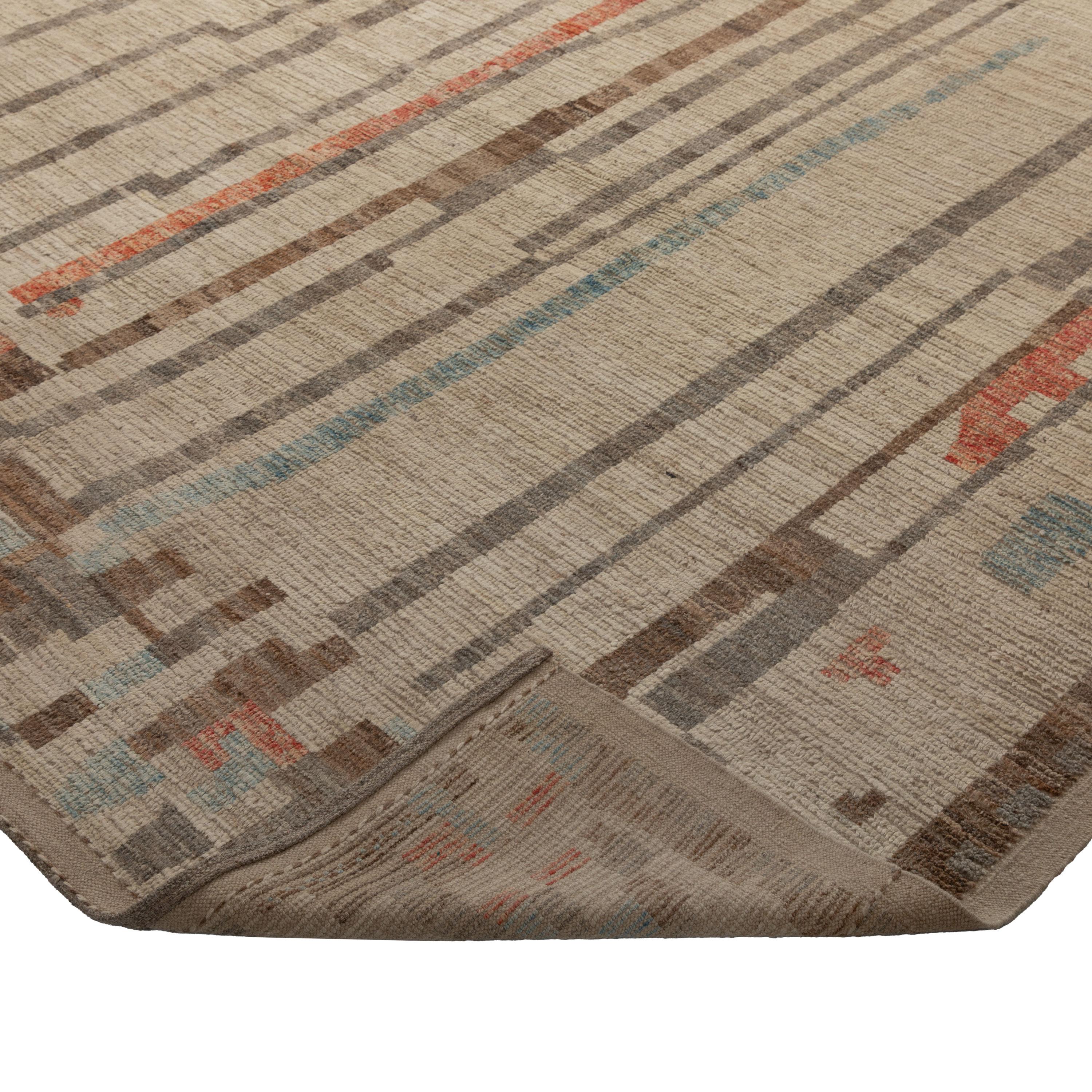 Afghan abc carpet Zameen Patterned Modern Wool Rug - 9'9